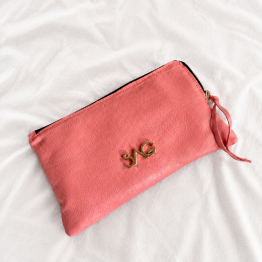 Monedero rosa coral